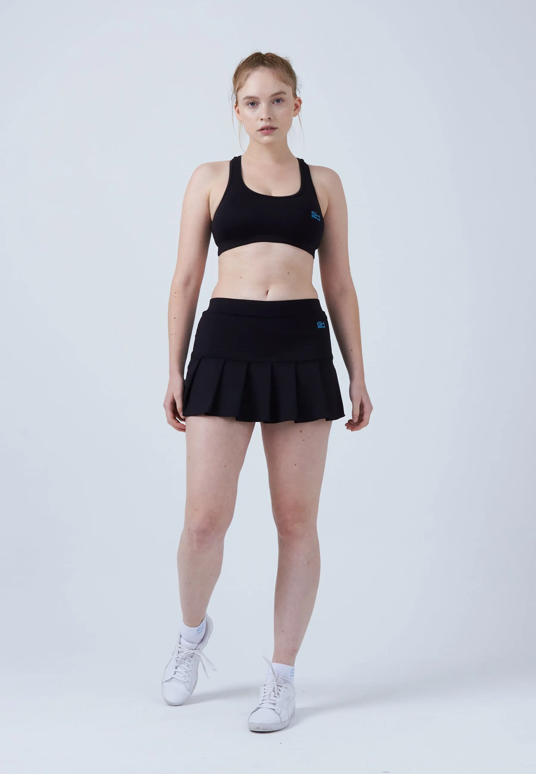 Pleated Tennis Skort, black Simple Layers Street Vibe