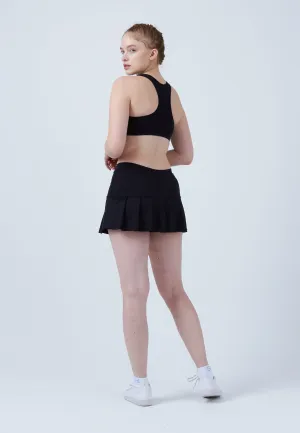 Relaxed Motion Street Vibe Pleated Tennis Skort, black