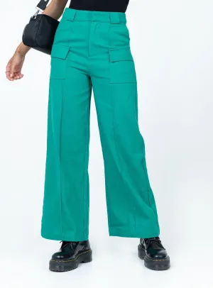 Rubie-Jane Pants Green Cozy Comfort Casual Vibe