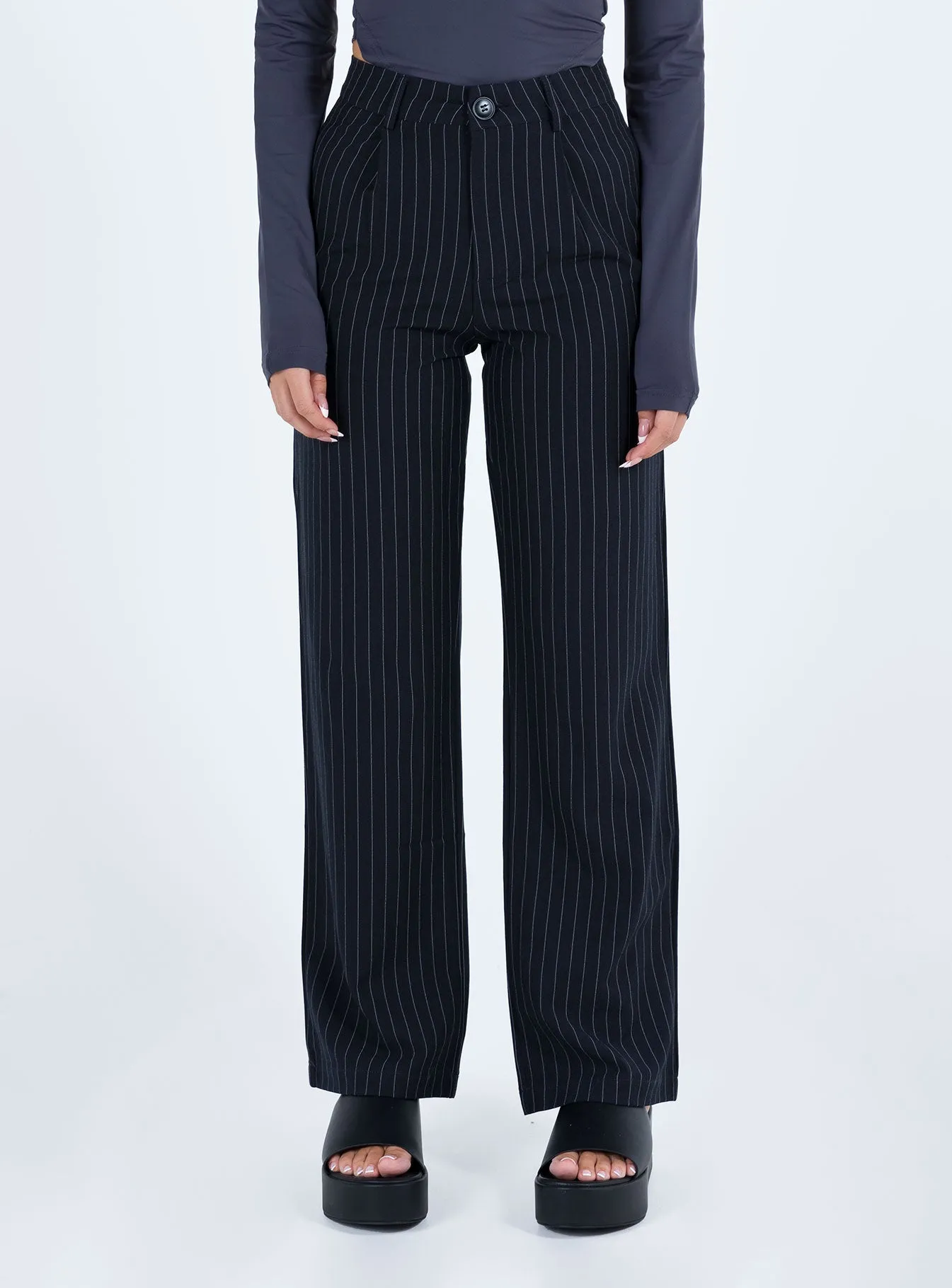 Titius Pant Navy Petite Flattering Fit Wear Active Utility