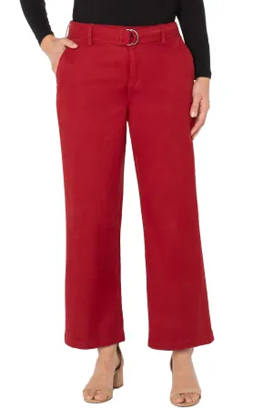 Princess Glow LIVERPOOL STRIDE WIDE LEG PANT - RED