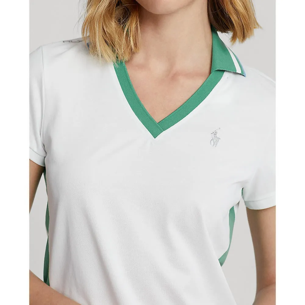AntiSnagTechnology QuickRelease Closure RLX Ralph Lauren Women's Tour Pique - Pure White/Raft Green