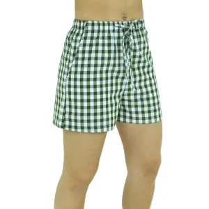 Women's Plaid Casual Short,Olive/White Tactical Attachment Loops Casual Movement