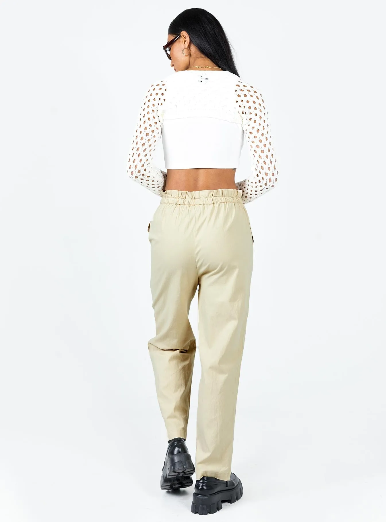 Anti Static Lining Preston Cargo Pant Beige