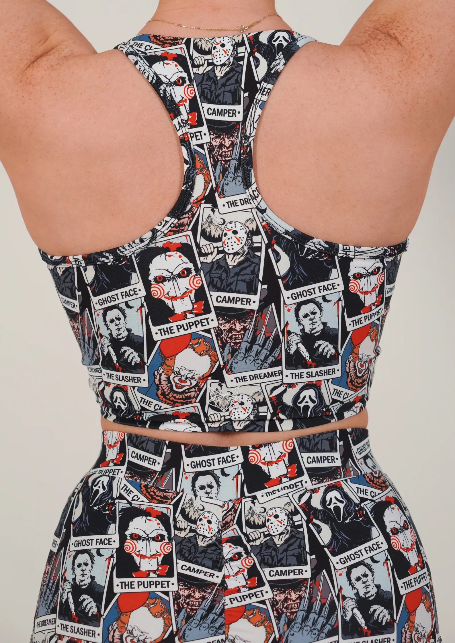 Simple Topstitching seams Tarot Killers Crossover Sports Bra