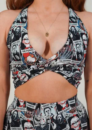 Spandex Tarot Killers Crossover Sports Bra