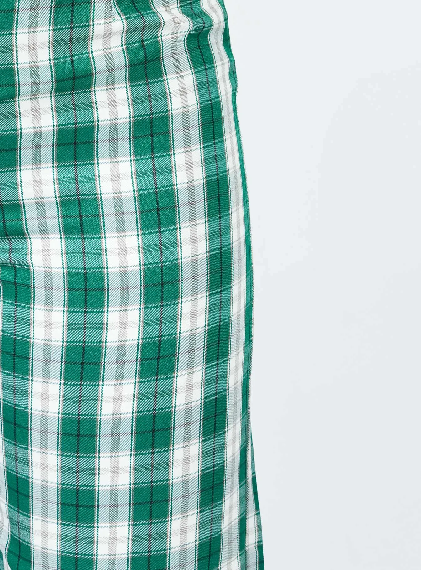 Office Friendly SecureZipperClosures Euros Pants Green Tartan