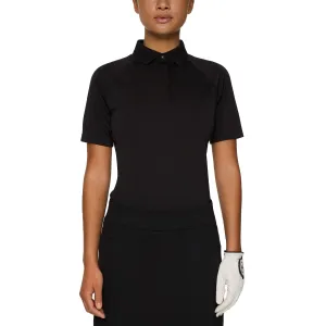 J.Lindeberg Women's Tara Golf Polo Shirt - Black Fairy Touch