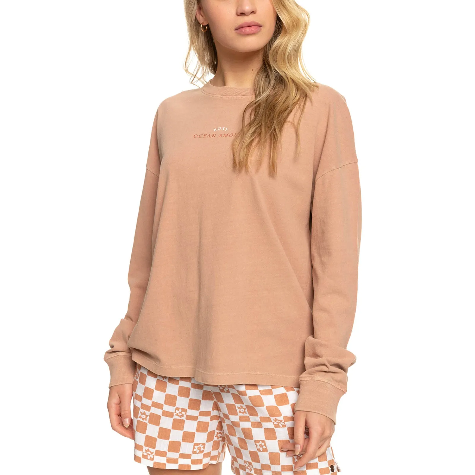 Cool Design in demand Roxy Womens Love Sunset Oversized Boyfriend Crew T-Shirt