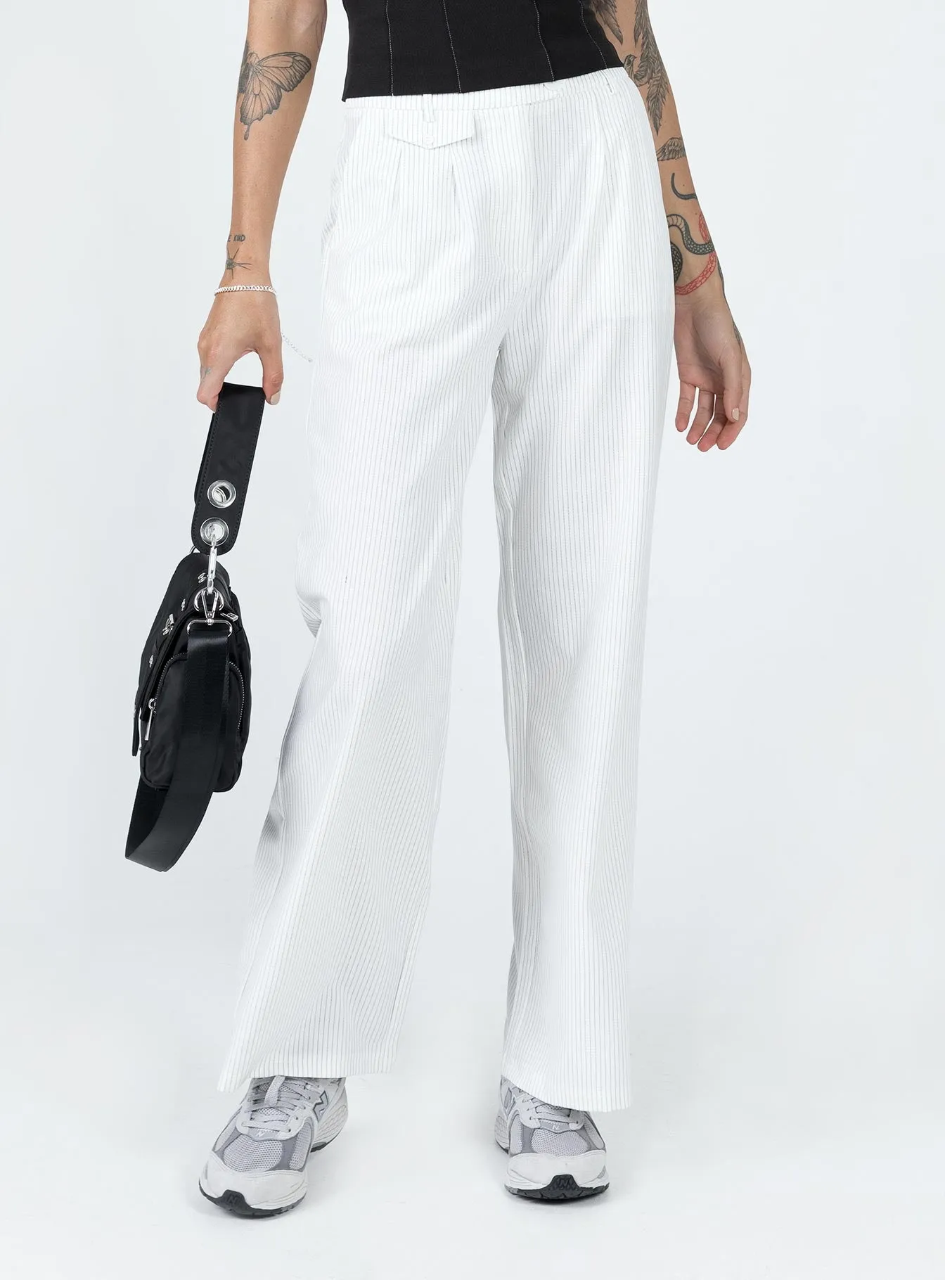 Sustainable Material Blend Karcher Pants White