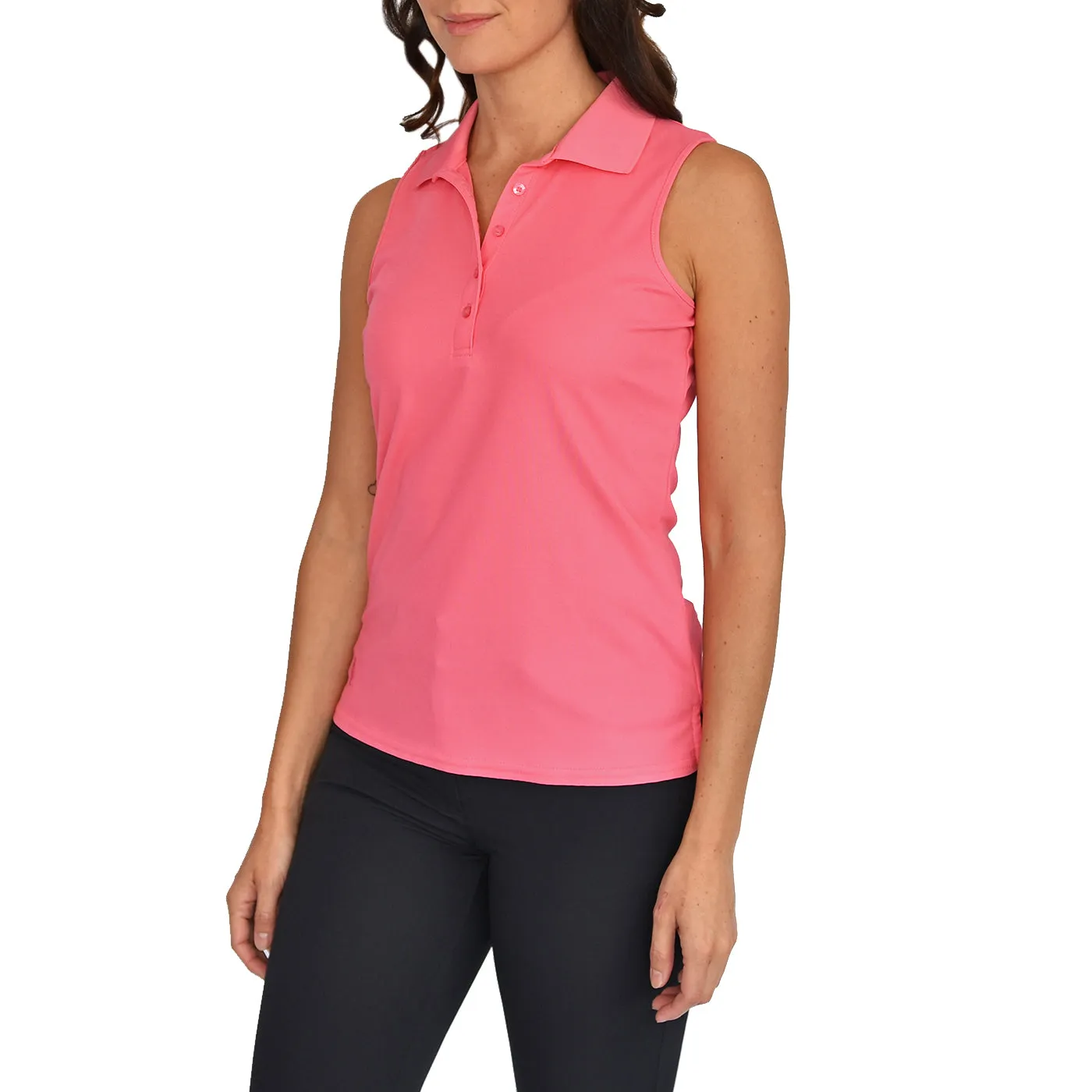 Concert Vibe Glenmuir Women's Jenna Sleeveless Golf Shirt - Sorbet