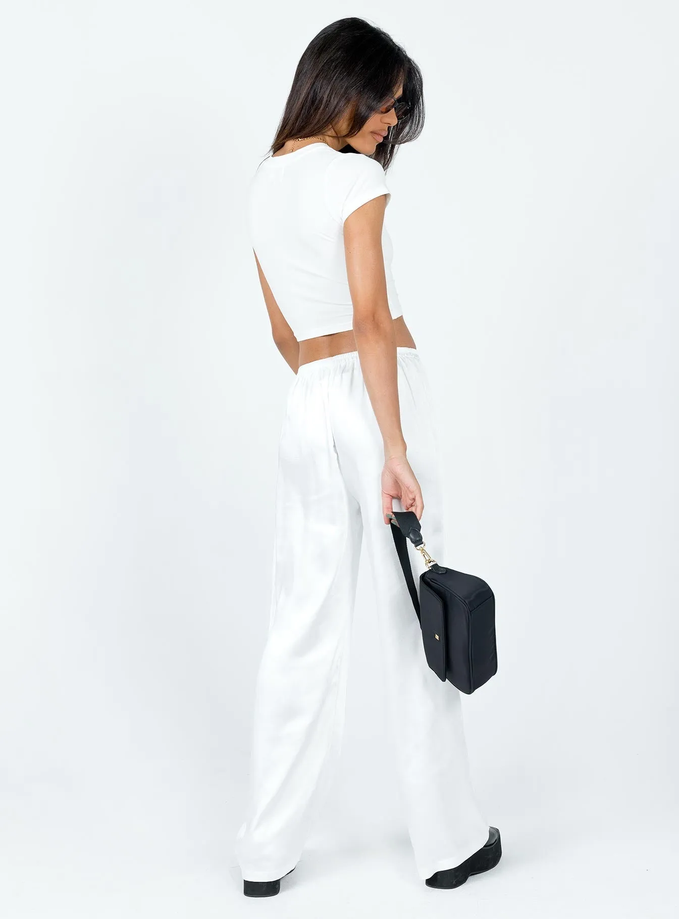 Ventilated Mesh Lining Nixie Pants White