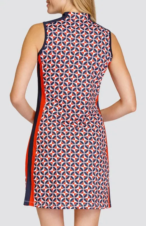 Luxury-Fabric New Tail Activewear Women's Henry Sleeveless Golf Dress - Marina Geo MSP$117