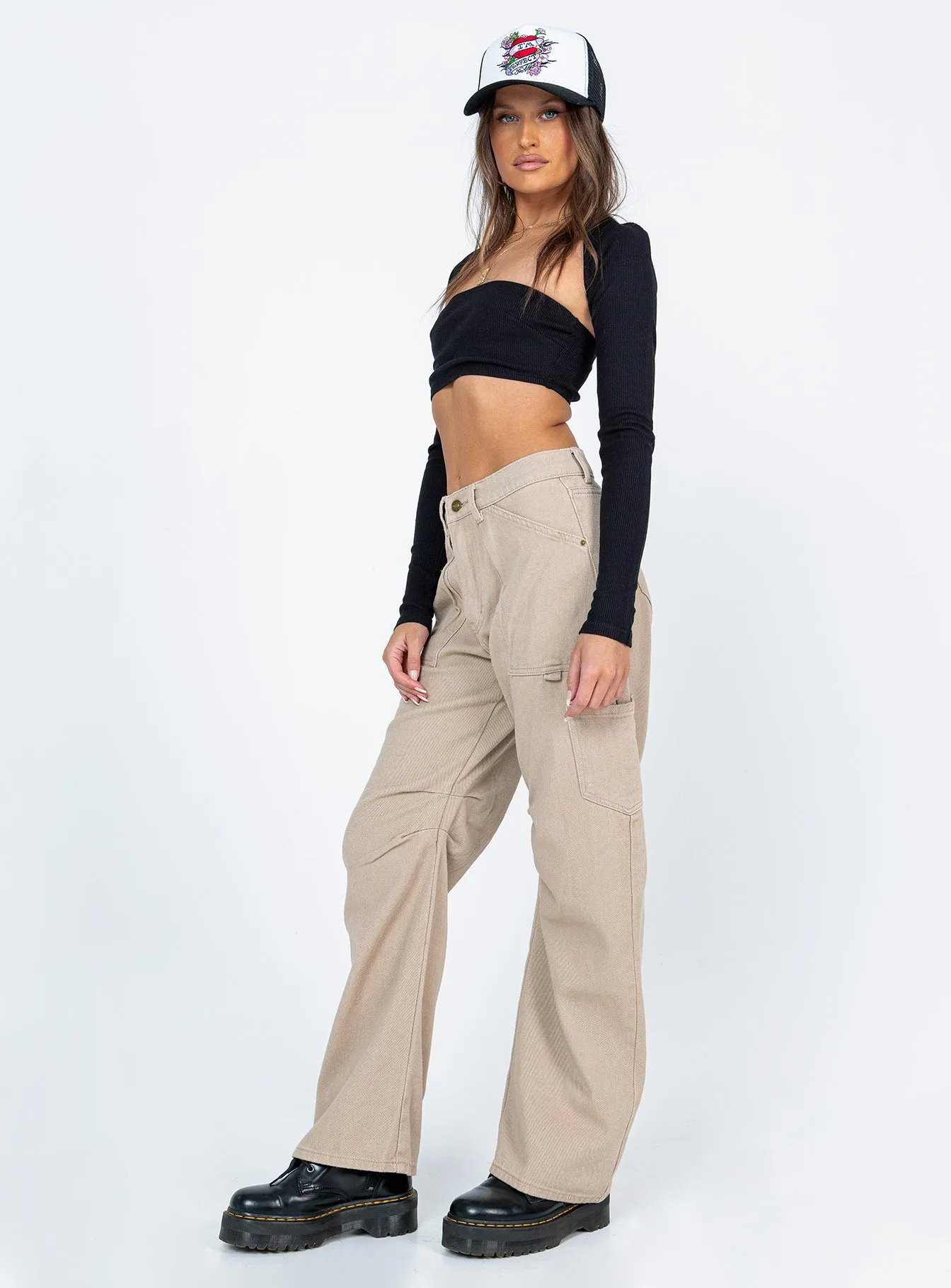 Miami Vice Pants Beige Athletic Fit