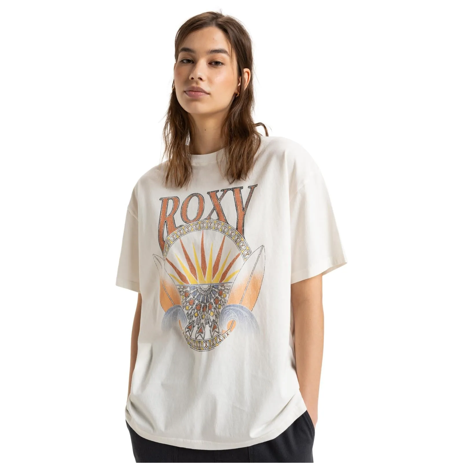 Comfy Vibes Roxy Womens Dreamers Short Sleeve T-Shirt