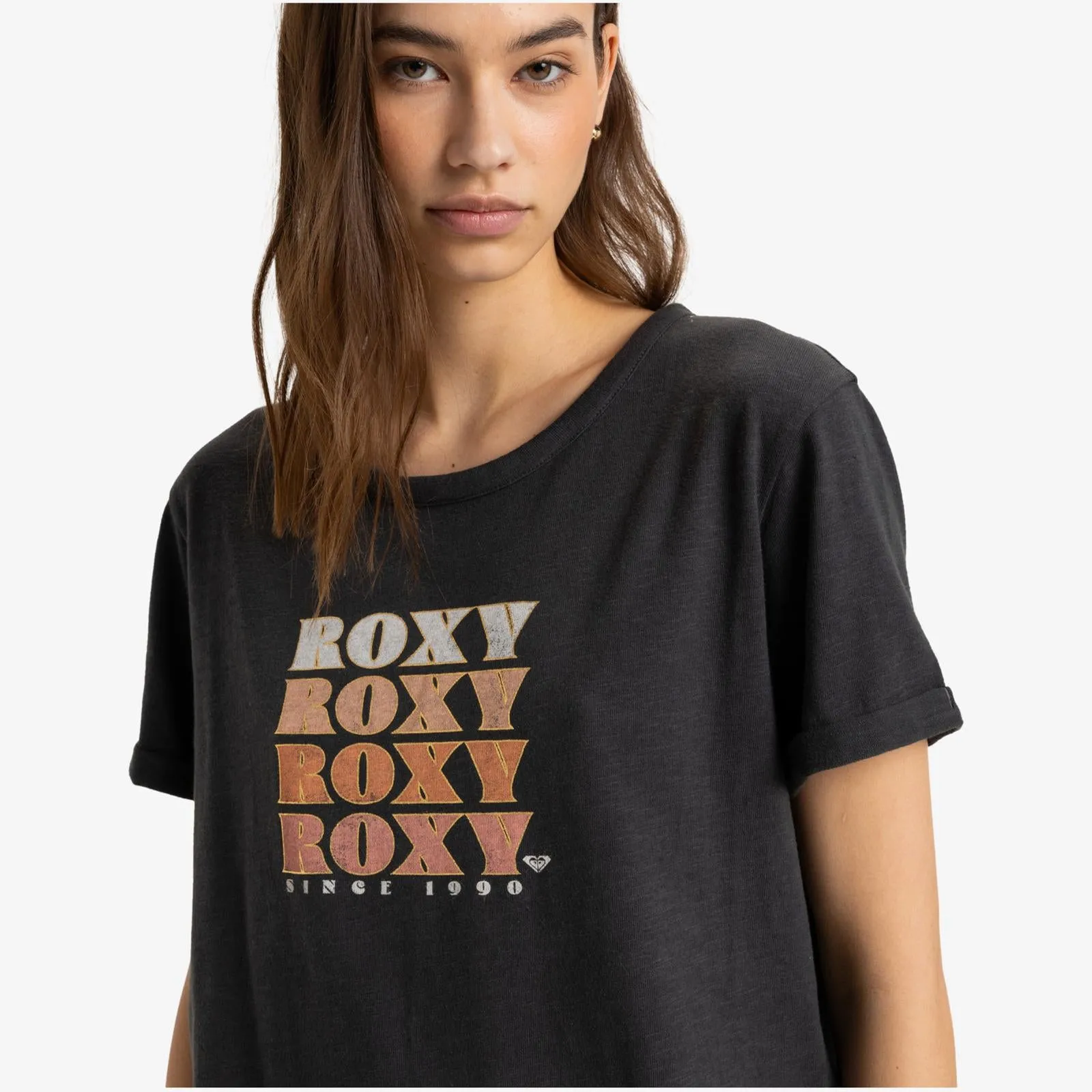 Roxy Womens Ocean After Short Sleeve T-Shirt Effortless Look
