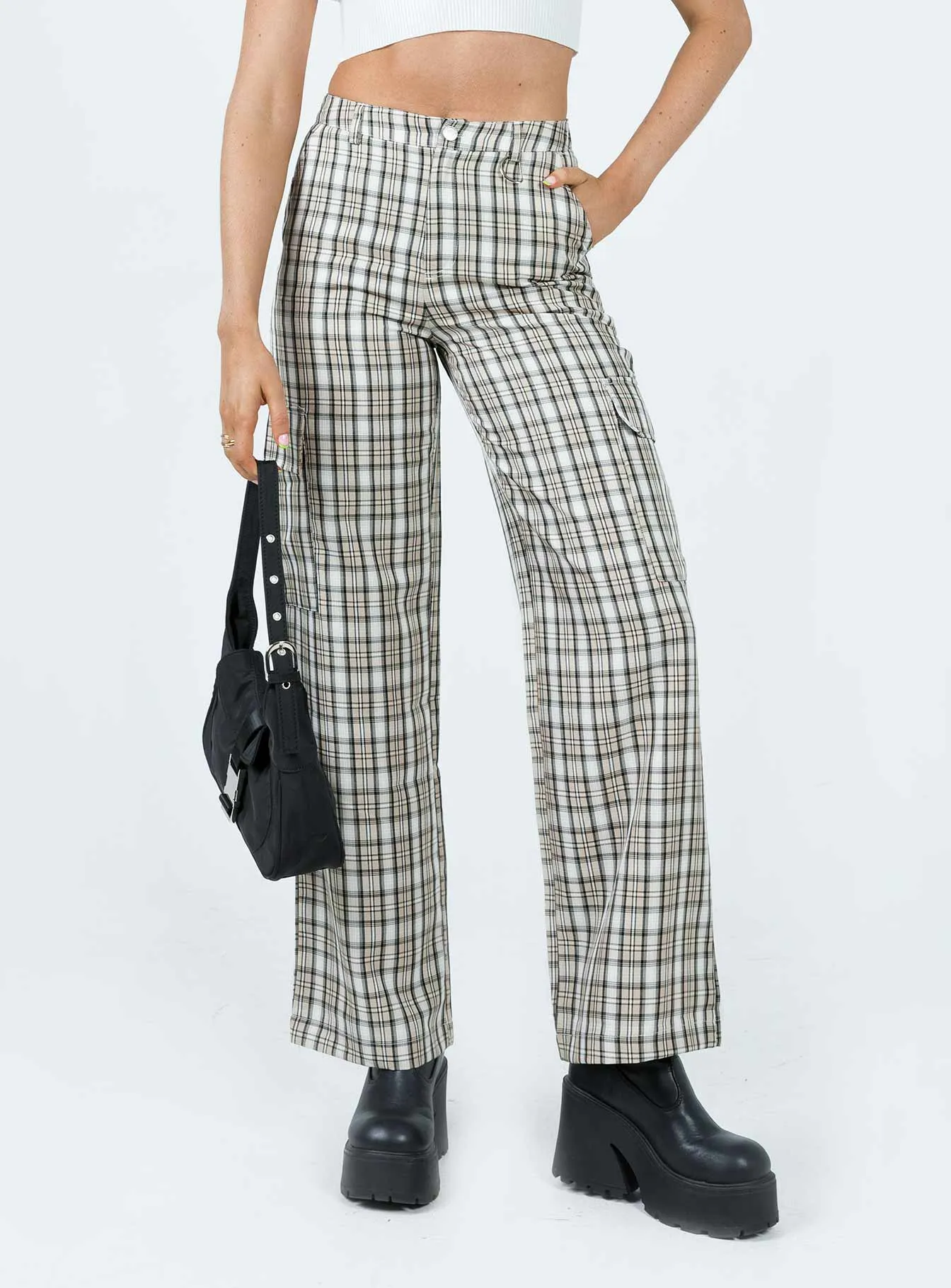 Mckay Check Cargo Pants Multi Hypoallergenic fabric Sleek lines