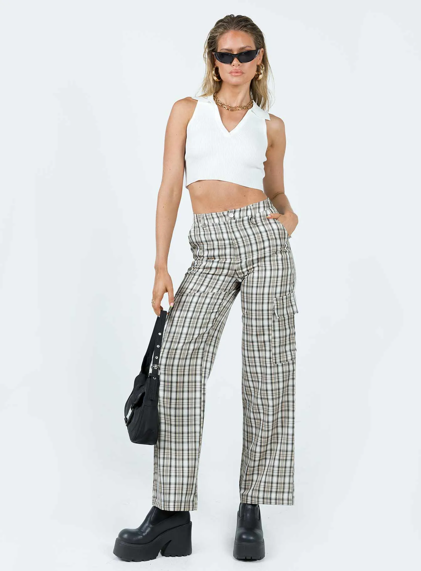 Mckay Check Cargo Pants Multi Movement Ready