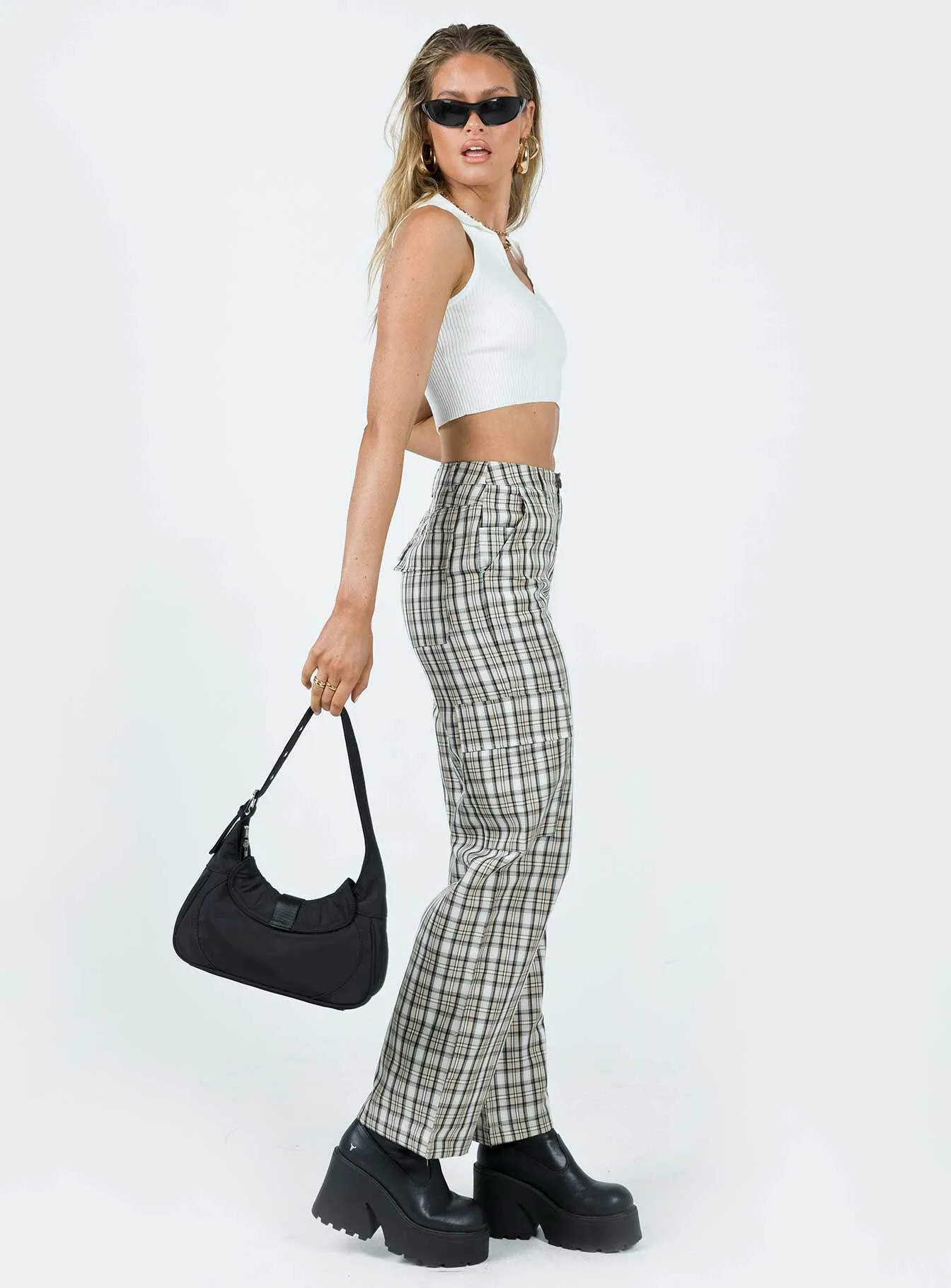 Mckay Check Cargo Pants Multi Core Support