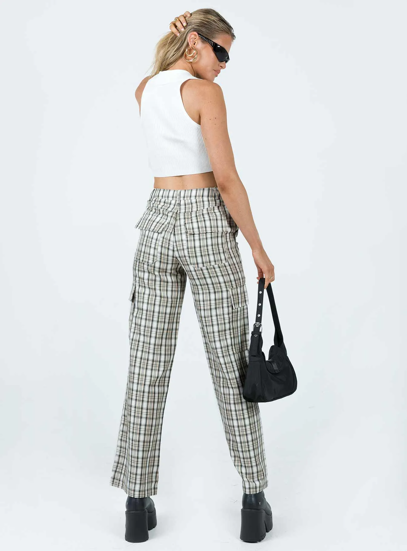 RecycledPolyester Breathable Comfort Fit Mckay Check Cargo Pants Multi