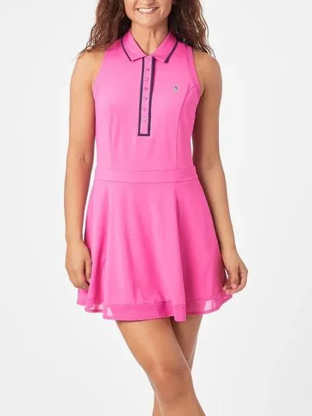 New Original Penguin Sleeveless Veronica Dress w/ Mesh Back MSP$120 Sculpted Form Modest Light