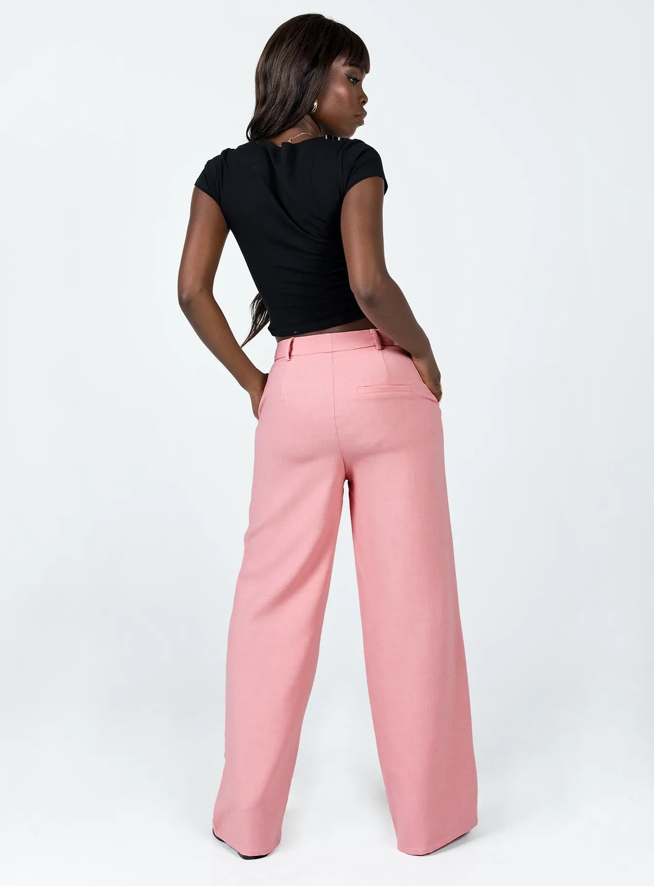Last Call Pants Pink Non Slip Waist Grip