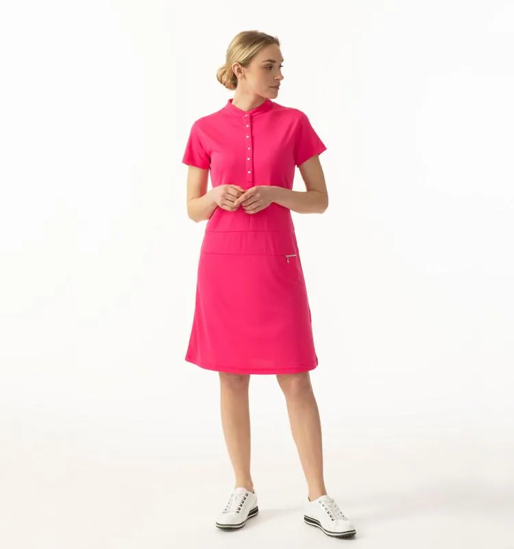 New Daily Sports Selena Cap Sleeve Golf Dress - Pink  MSP$119.50 Comfortable fit dress for all body types Light Shape