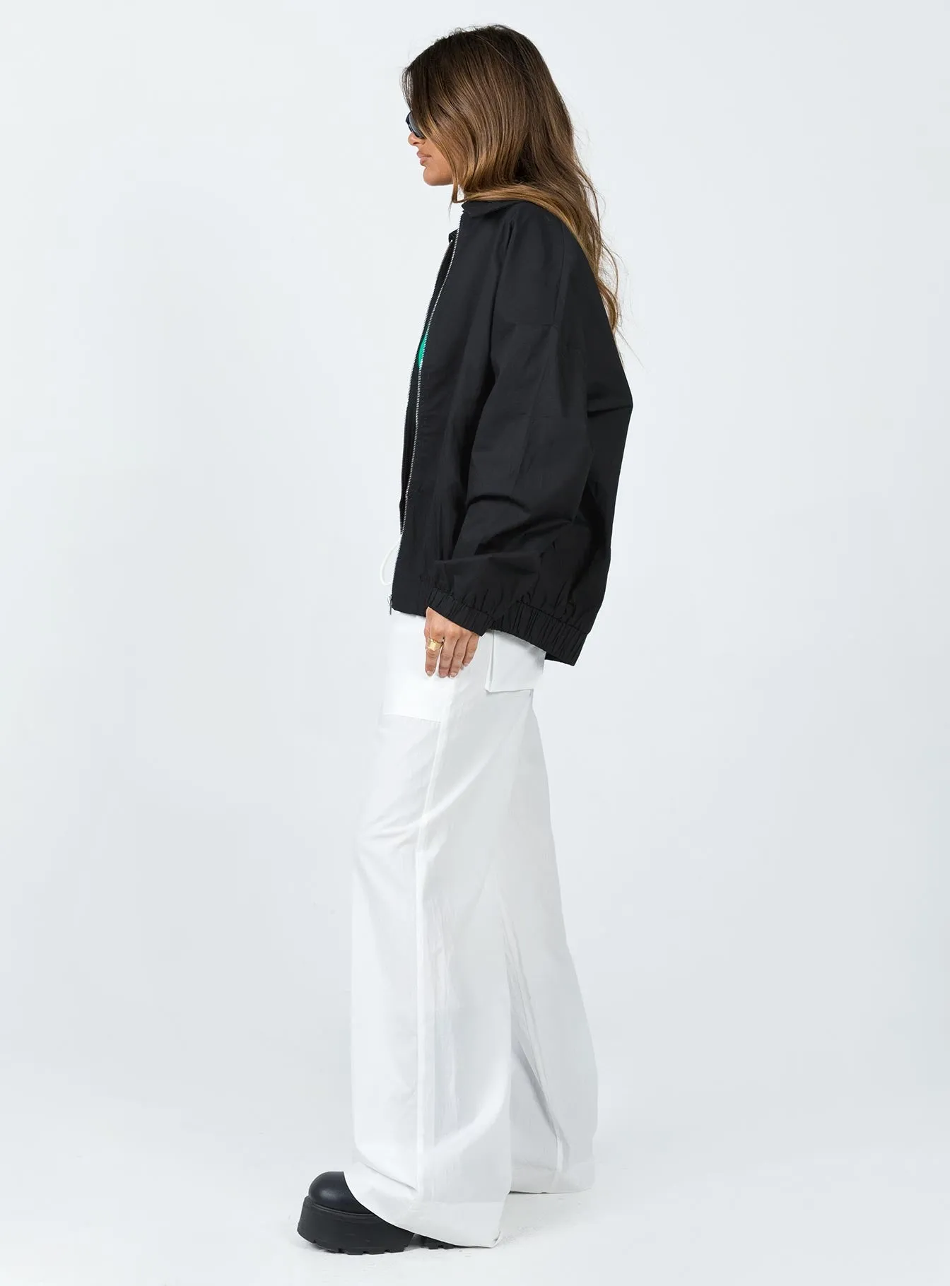 The Niel Pants White Laser Cut Perforations Windproof Membrane