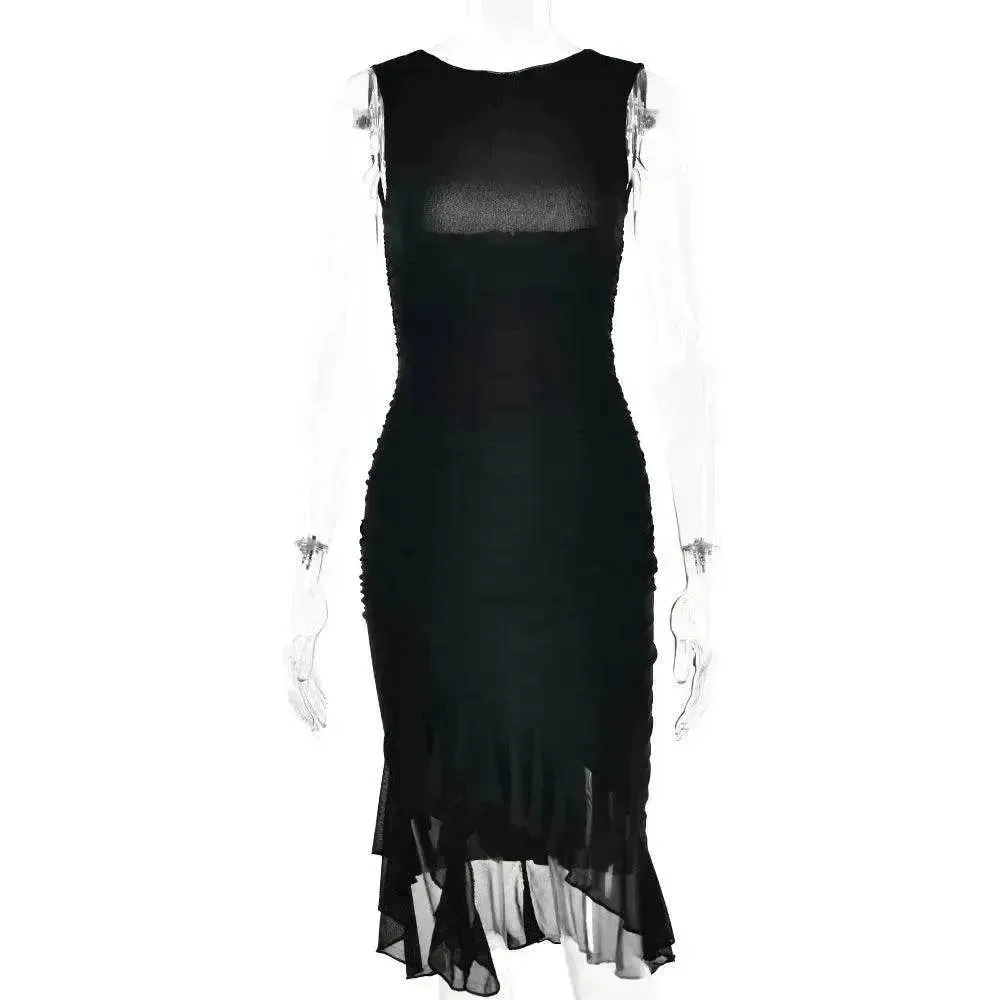 Summer Slim Skinny Sleeveless Dress For Women Fashion Party Club Dresses Urban Line