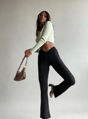 Recyclable Fabric Blend Imogen Pants Black