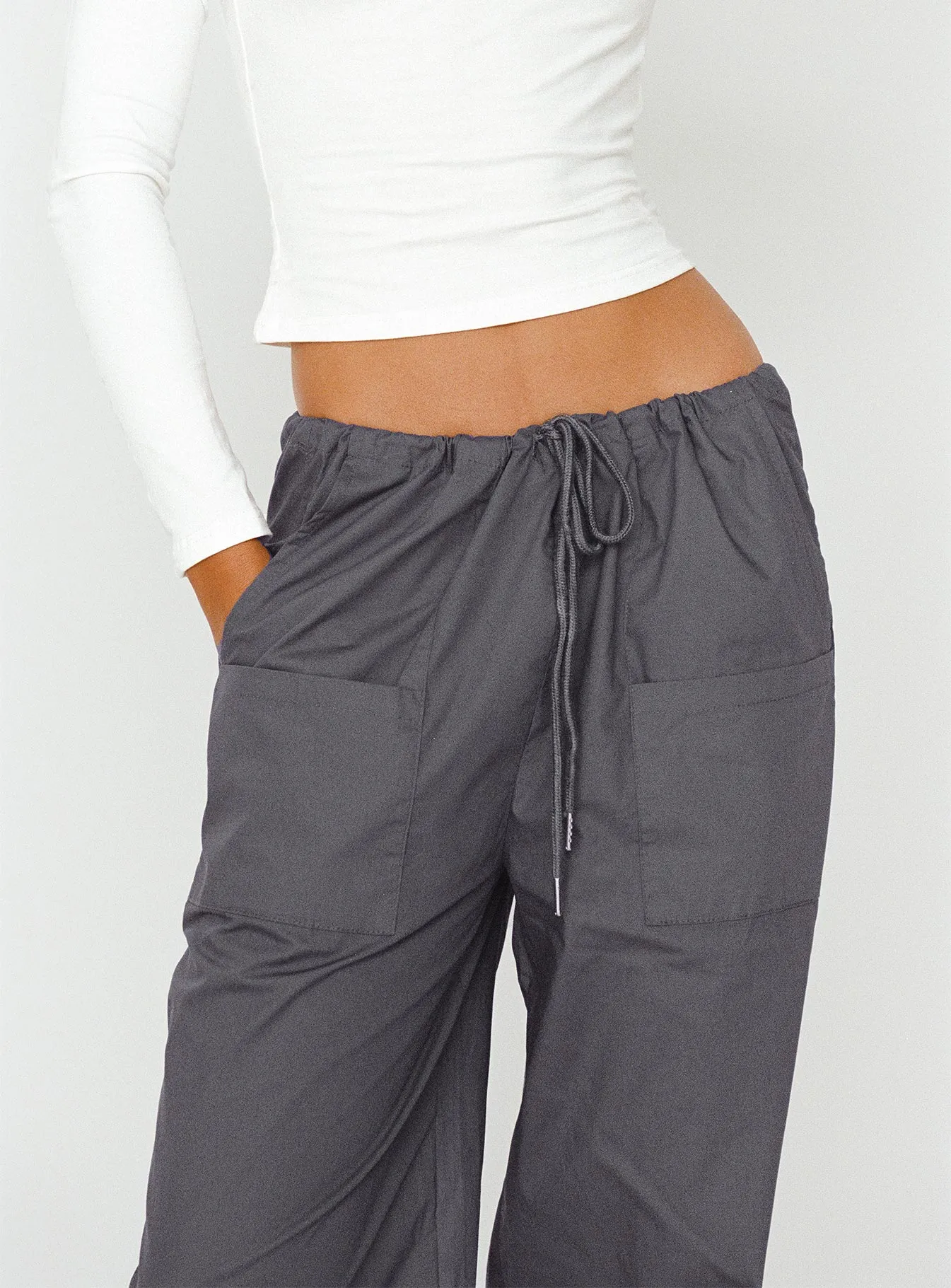 The Niel Pants Slate Soft Material Quick Access Pockets