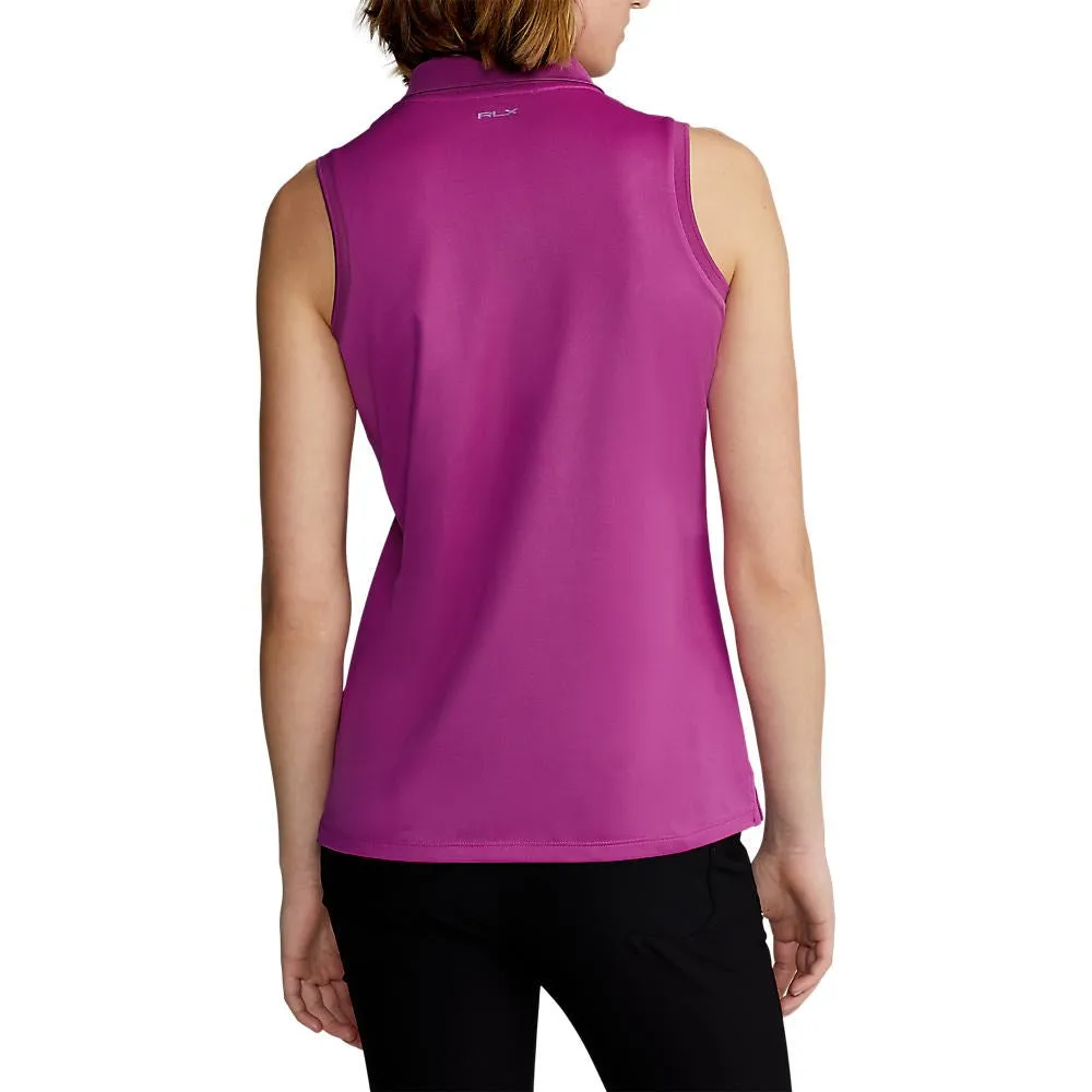 Warm Fashion Active clothing RLX Ralph Lauren Women's Tour Performance Sleeveless Golf Shirt - Bright Pink