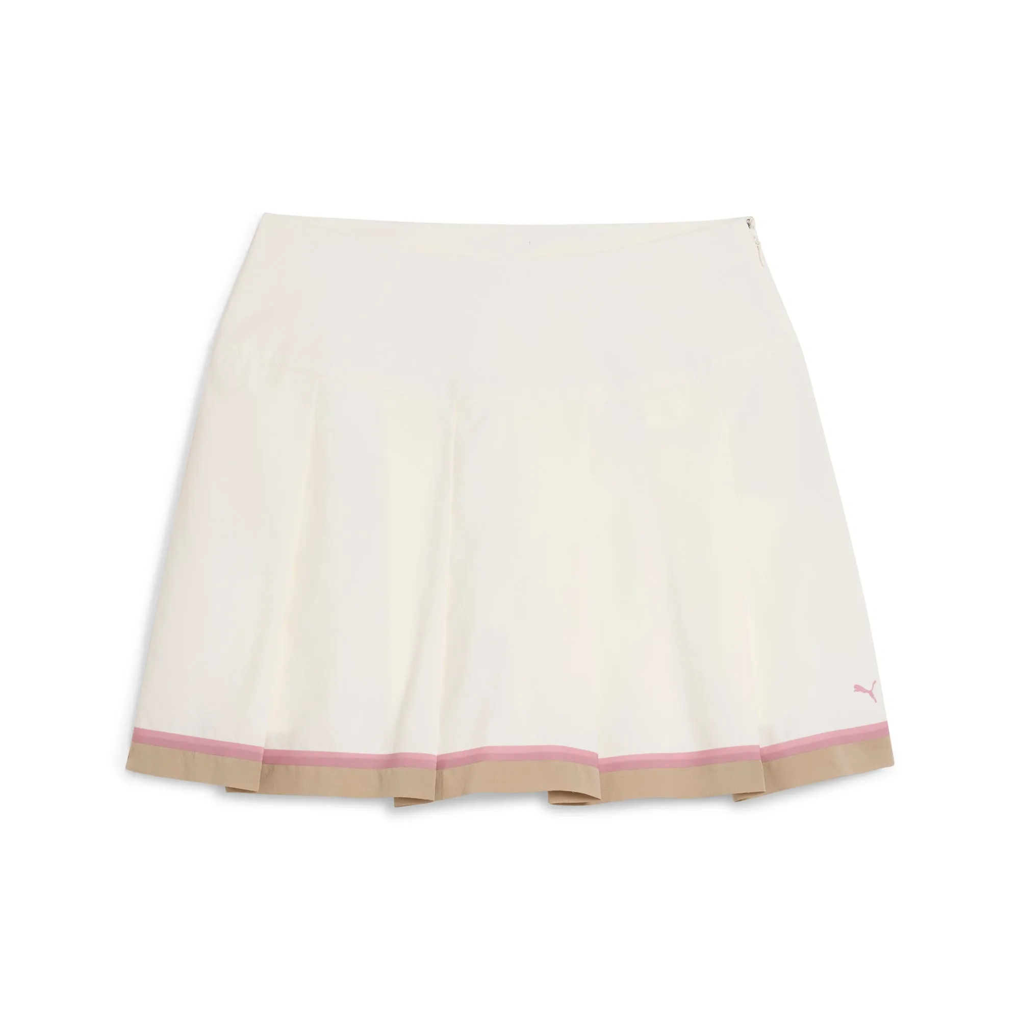 Casual Polo Shape Hug Women's Stripe Pleated Golf Skirt