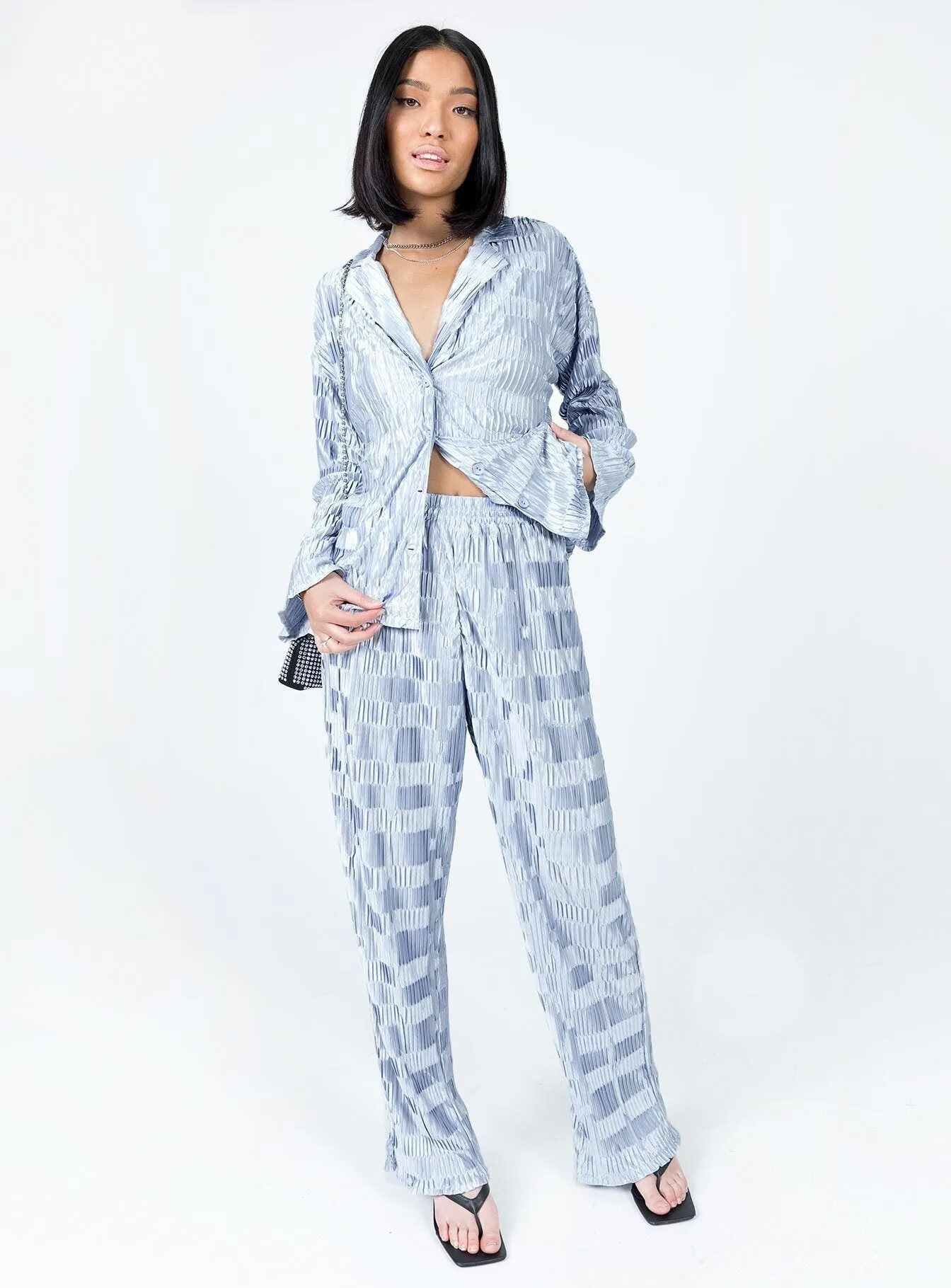 Lila Set Blue Premium Look Tight Cut