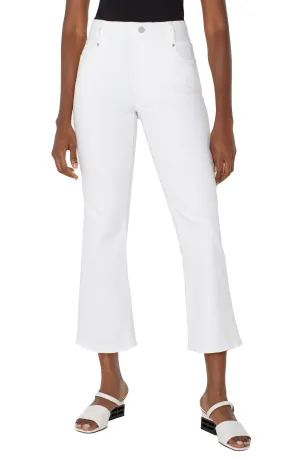 Brunch Fit *SALE* LIVERPOOL GIA GLIDER CROP FLARE - WHITE
