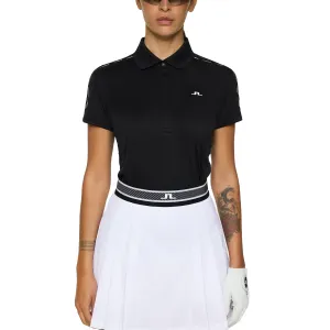 NoRubEdging J.Lindeberg Women's Jessa Golf Polo Shirt - Black