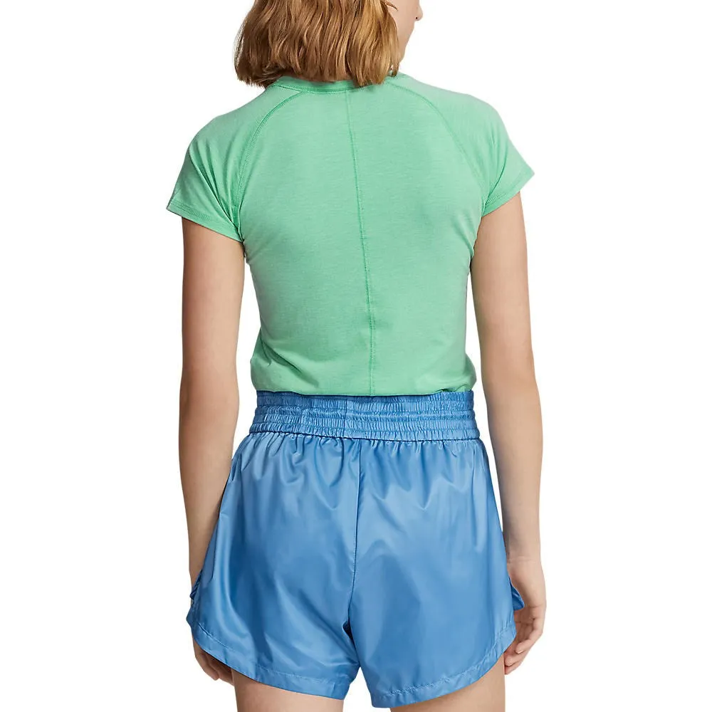 Pure Tone RLX Ralph Lauren Women's Stretch Crew Tee - Resort Green Heather