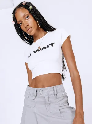 U Wait Tee White UV protected