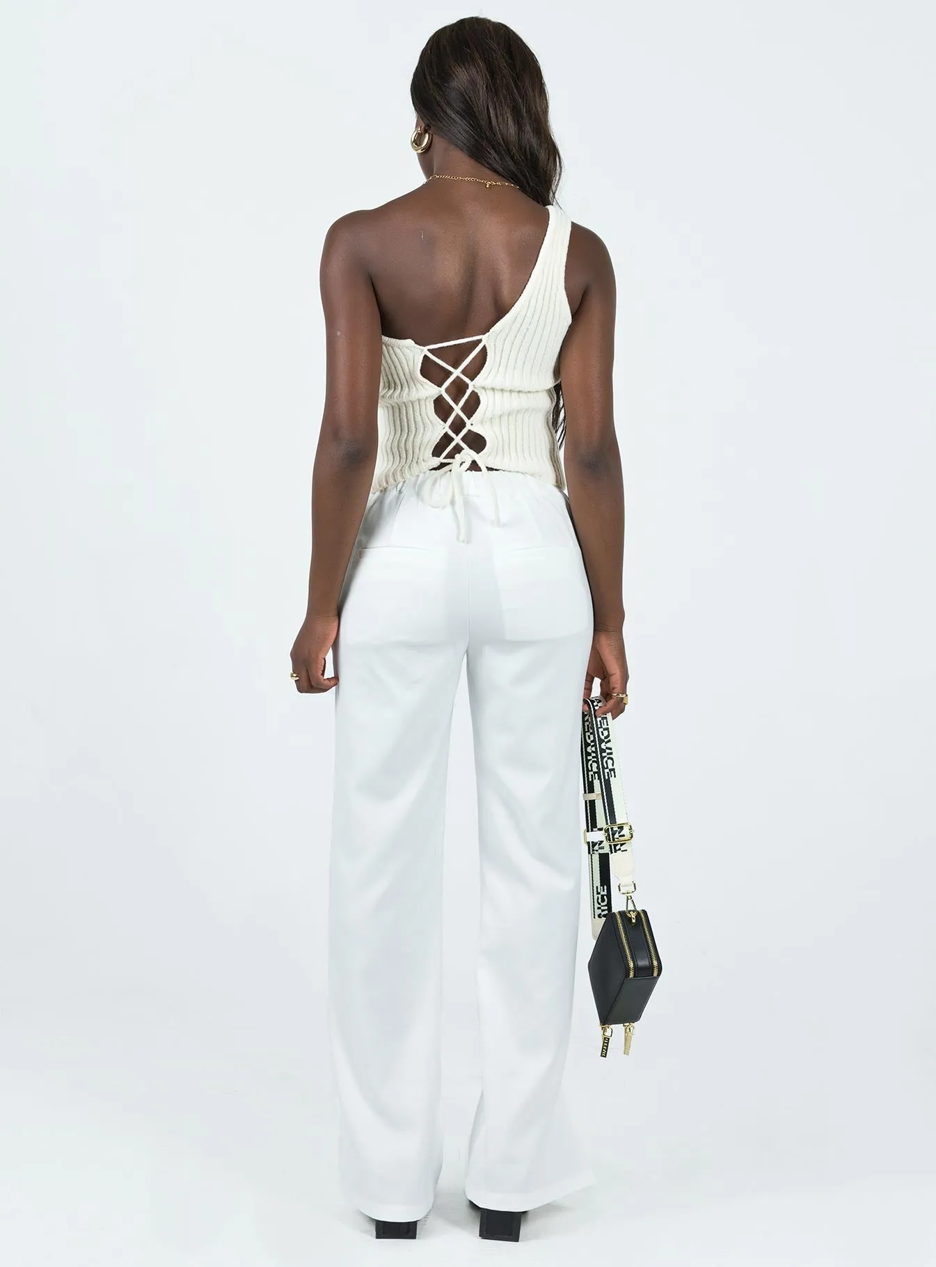 Bianca Pants White Breathable mesh Seasonal Basic