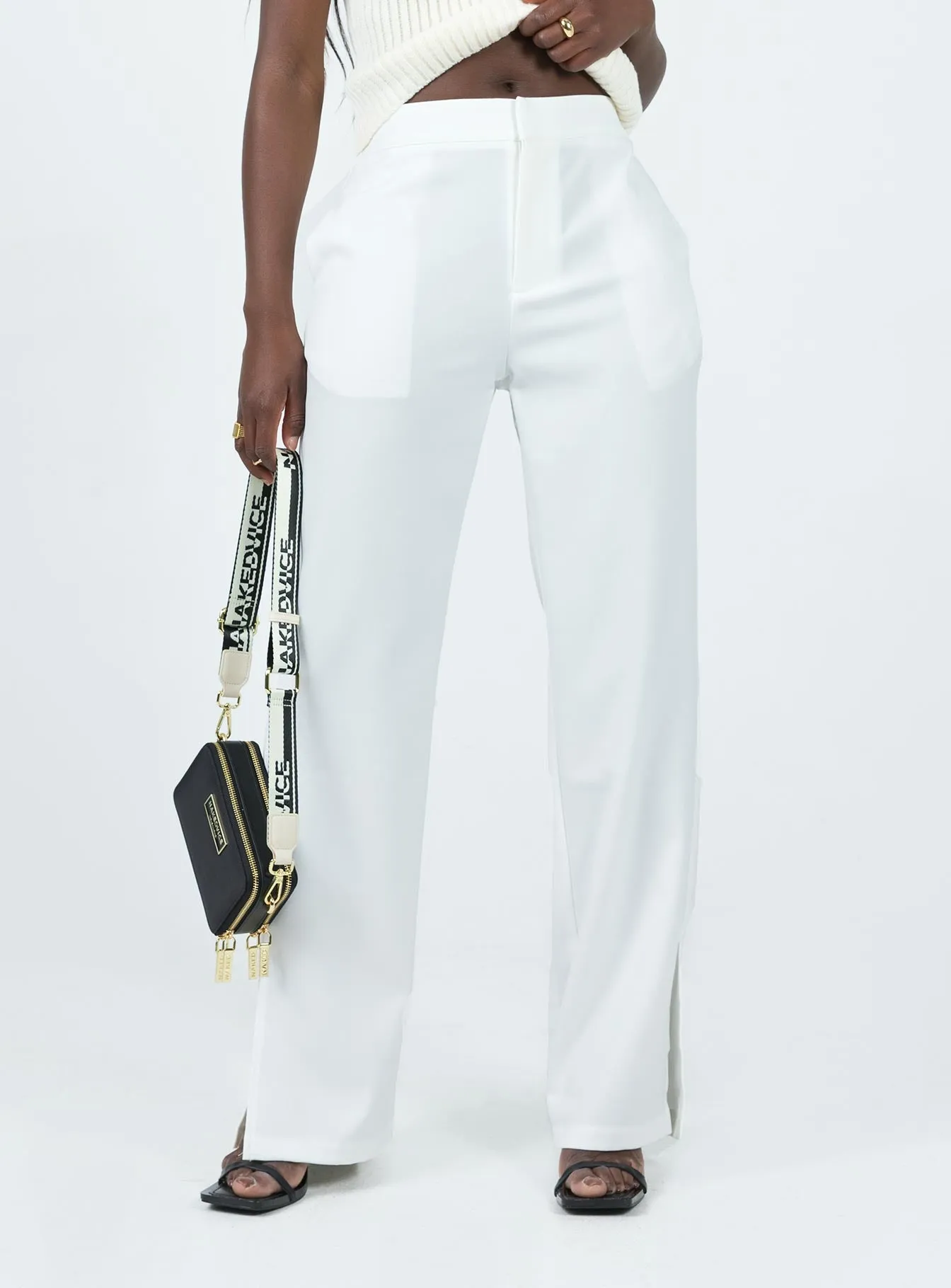 Bianca Pants White Quick-Dry Material