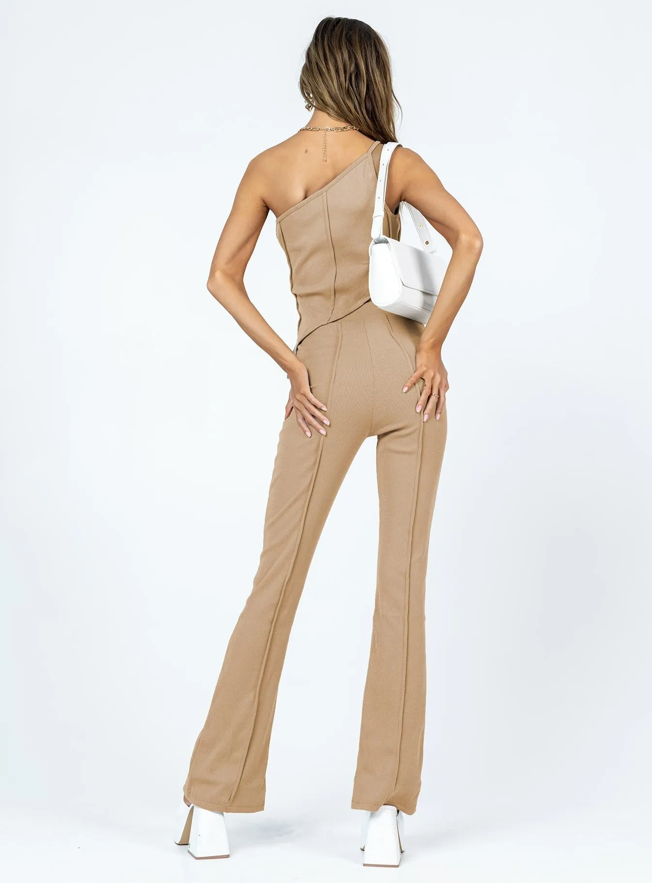 LightweightComfort Comfy All-Day Fayth Ribbed Pants Brown