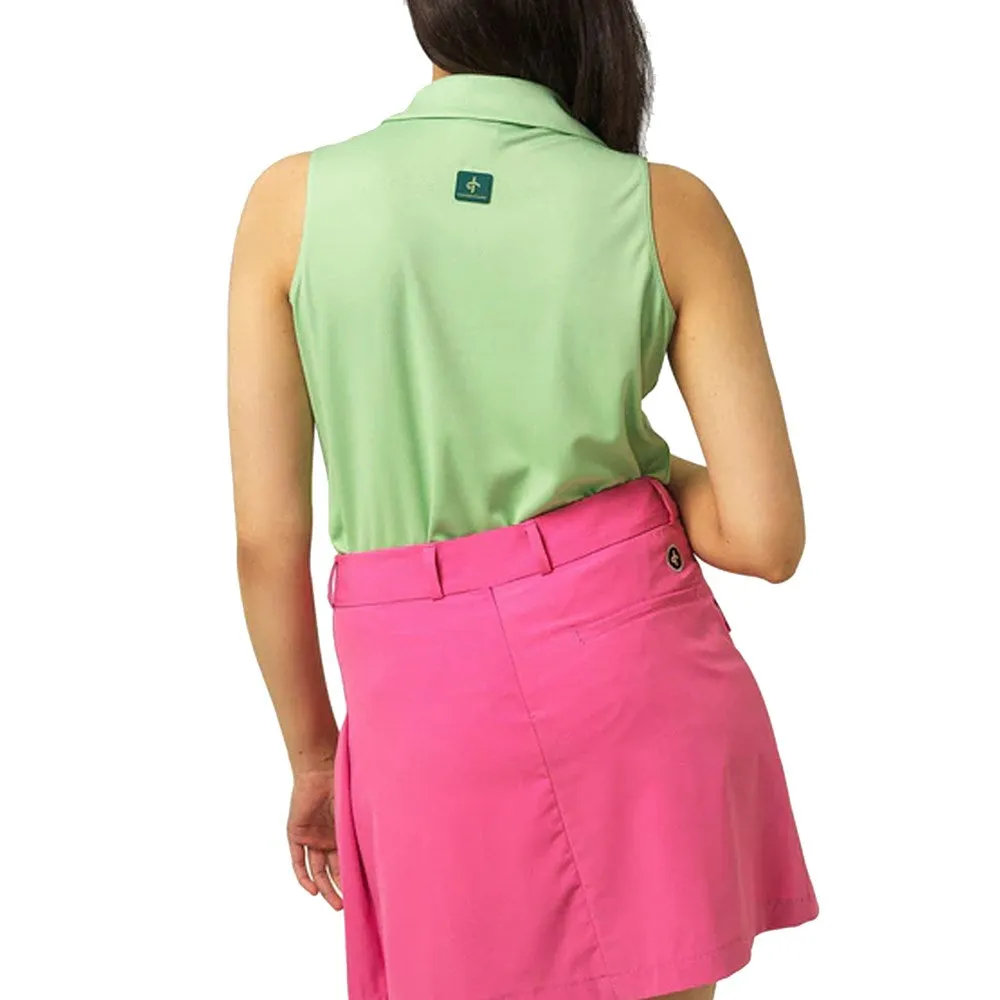 Zoom Proper Trendy Hat Cross Women's Primus Sleeveless Golf Polo - Spruce