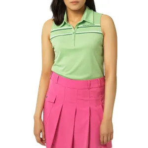 AdjustableStraps Cross Women's Primus Sleeveless Golf Polo - Spruce
