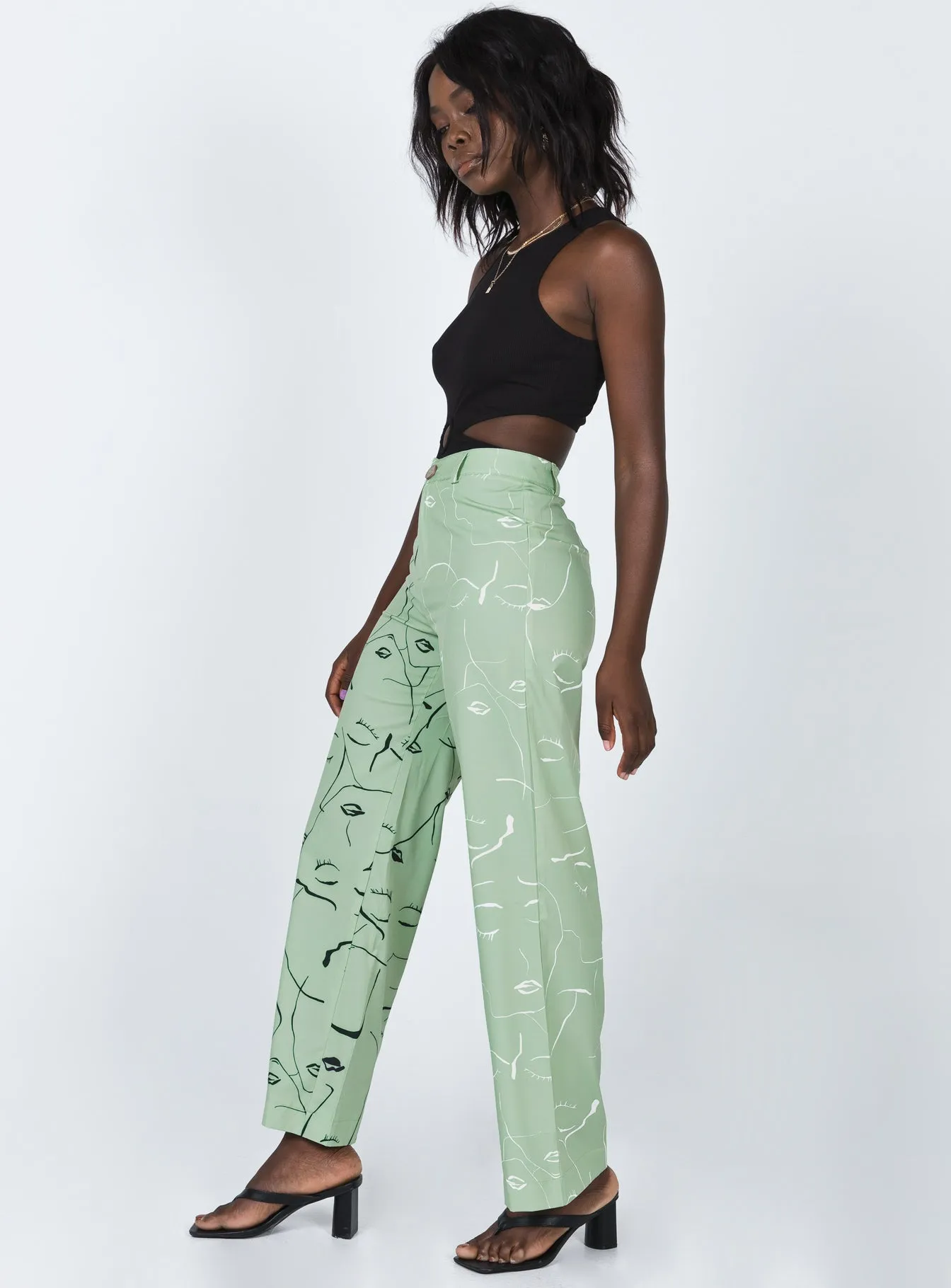 Face It Pants Green Active Motion