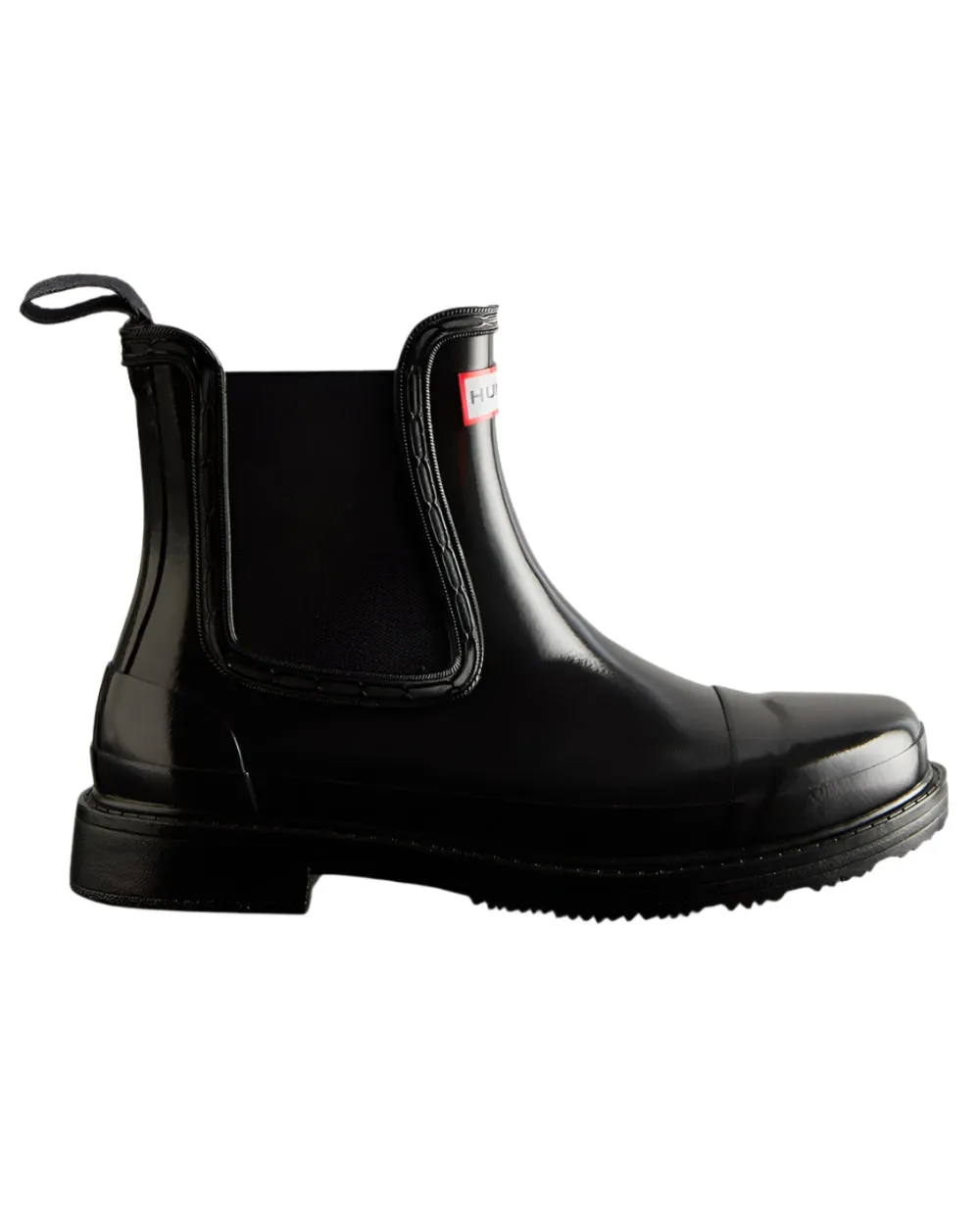 Hunter Womens Commando Gloss Chelsea Boots Chukka Silhouette