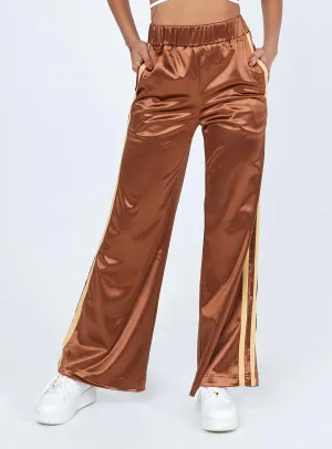 Dave Trackpants Brown Stylish Waistband