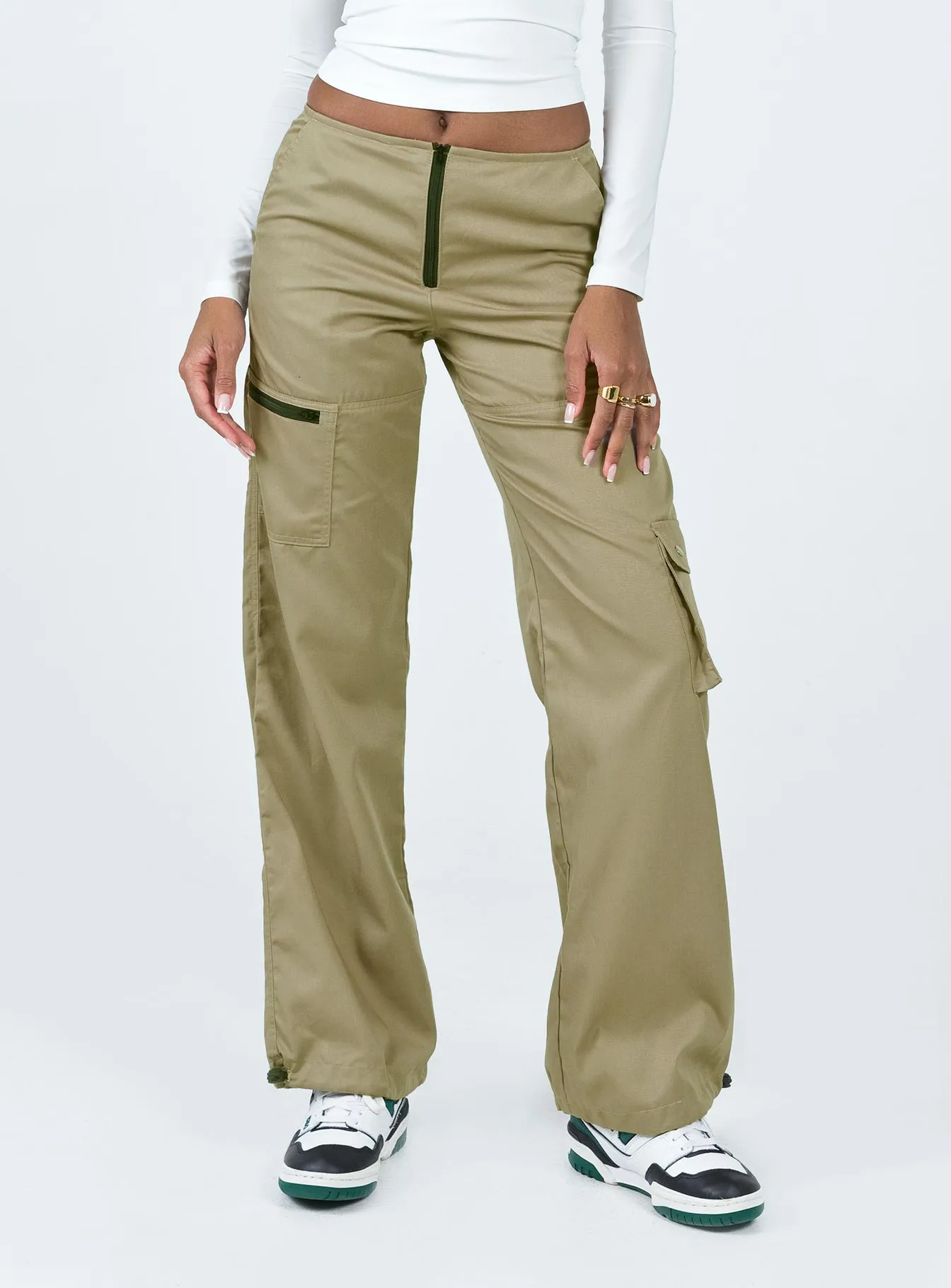 Motel Xander Trouser Taupe AntiSnagZippers Quick Wear Fit