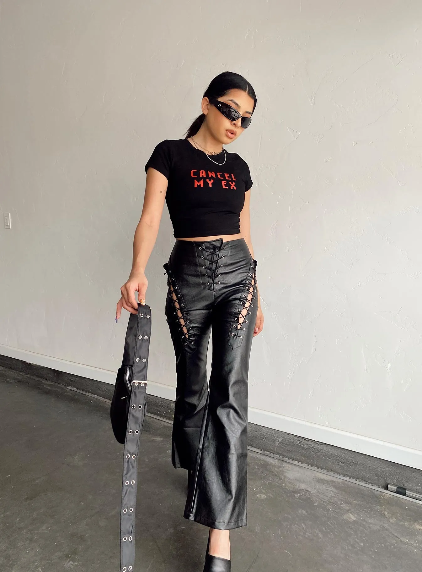 Cancel My Ex Tee Black Perfect Fit Wear Wrinkle Resistant Finish