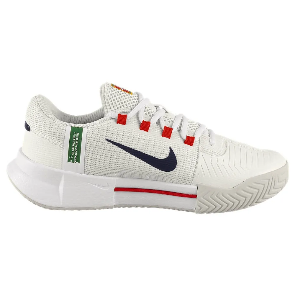 Nike Women's Air Zoom GP Challenge 1 - Summit White/Binary Blue Non Restrictive Fit Ergonomic Heel Cup