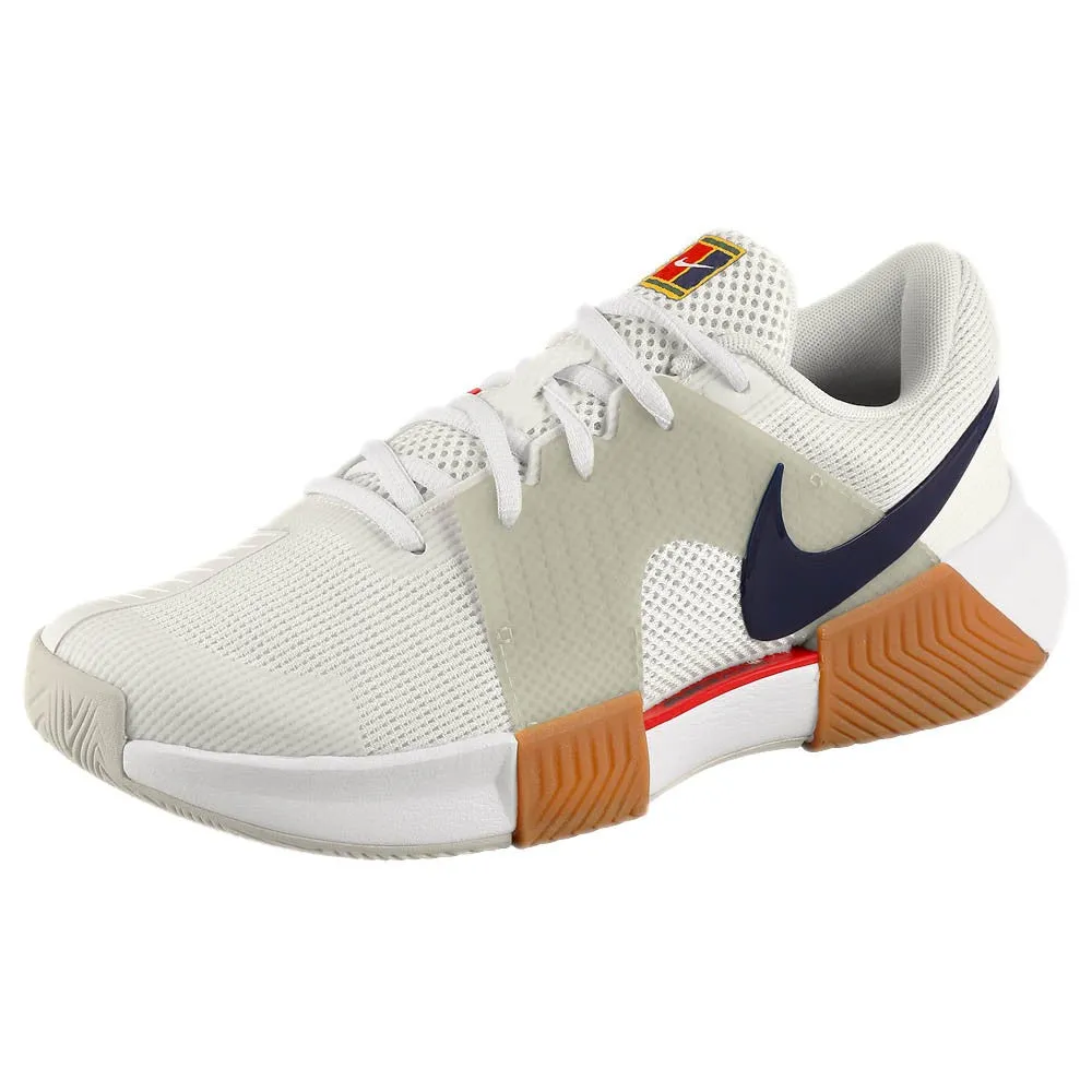 Reinforced Lateral Support Rubberized Heel Guard Nike Women's Air Zoom GP Challenge 1 - Summit White/Binary Blue